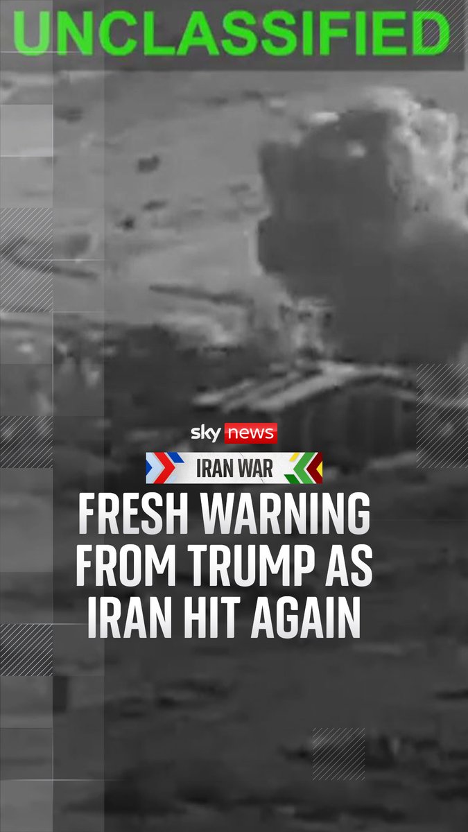 The US hit Iran for a 13th consecutive night, while the US president said Iranian money would be used to pay for any damage to shipping being caused by the regime.