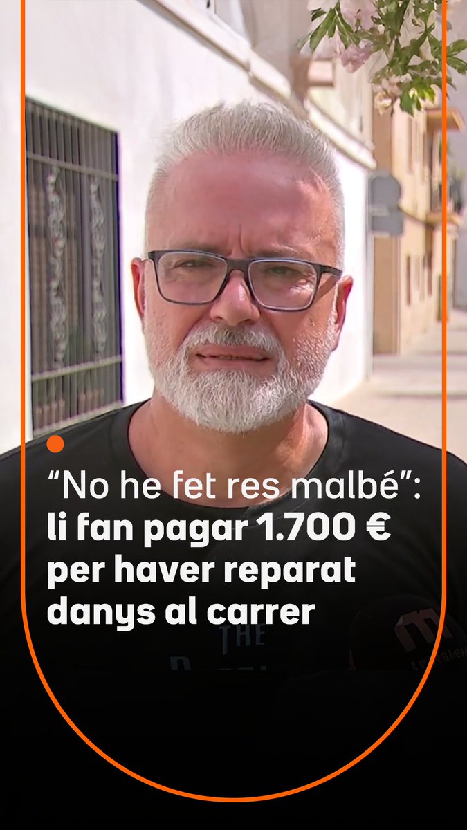 D'arreglar desperfectes al seu carrer a causar "danys a la via pública". L'Ajuntament de Mataró fa pagar 1.700 € a un veí que defensa que va plantar arbres on en faltaven, va reparar rajoles i va pintar dos bancs. "No he fet res malbé."