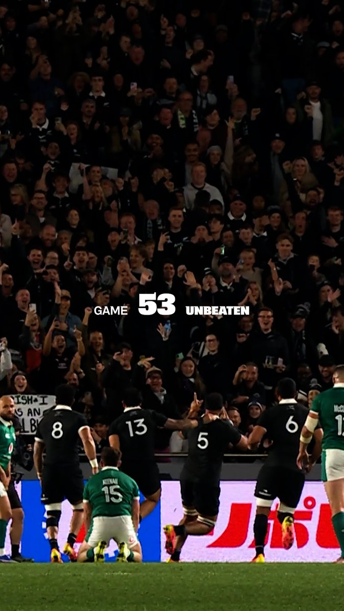 Streak 𝕯𝖊𝖋𝖊𝖓𝖉𝖊𝖉 🛡️ Saturday's win over Ireland, marked 53 games 𝐮𝐧𝐛𝐞𝐚𝐭𝐞𝐧 at Eden Park 🏟️
