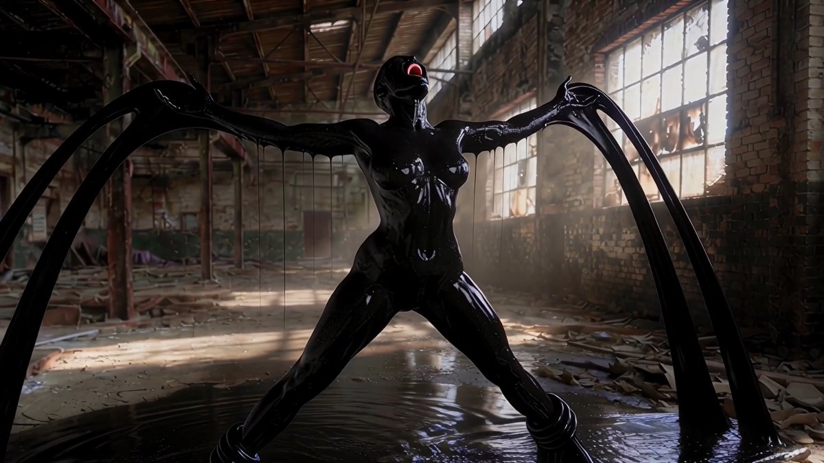 She only wanted to touch it. The pit wanted much more. #EroticHorror #BlackSlime #BodyHorror