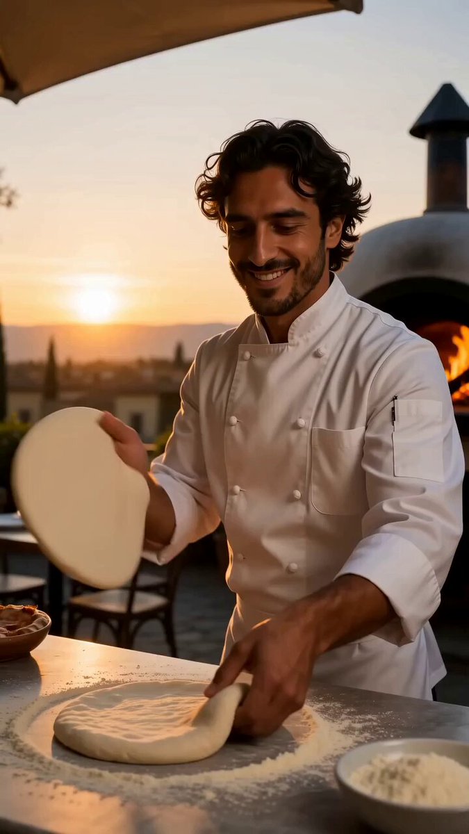 One Chef, Four Countries Created with Seedance 2.0 on BudgetPixel AI Prompt: Create a highly realistic, cinematic 15-second travel-food video featuring the same male chef in every scene*, around 30 years old, dark wavy hair, short beard, warm expression, and a clean white chef jacket. Maintain identical facial features, hairstyle, body proportions, and clothing throughout the entire video. 0–4 seconds — Italy: The chef stands in a charming outdoor pizzeria in Florence at golden hour. A wood-fired oven glows behind him as he stretches pizza dough, adds tomato sauce, mozzarella, and fresh basil, then slides the pizza into the oven. Smooth close-up shots of the dough, melting cheese, and flames. 4–8 seconds — Japan: Use a seamless whip-pan transition into a traditional sushi bar in Kyoto. The same chef carefully slices fresh salmon, shapes rice, and places elegant nigiri on a black ceramic plate. Warm lantern lighting, cherry blossoms outside, precise hand movements, premium food-commercial cinematography. 8–11 seconds — Mexico: Transition through a fast camera spin into a colorful street-food market in Mexico City. The chef fills warm tortillas with grilled meat, onions, cilantro, salsa, and lime. Natural crowd movement, festive decorations, rising steam, vivid but realistic textures. 11–15 seconds — Texas: Match-cut into an outdoor Texas barbecue at sunset. The chef brushes glaze over slow-smoked ribs on a large grill. Smoke rolls through the warm sunlight as he slices the ribs and presents the finished plate toward the camera. End with a fast montage showing the four completed dishes side by side. Ultra-realistic, natural human motion, authentic cooking actions, detailed food textures, smooth international transitions, cinematic handheld and tracking shots, shallow depth of field, warm color grading, realistic smoke and steam, 4K, 24fps, no text, no logos, no distorted hands, no duplicated utensils, no changing chef identity, no artificial or cartoon look.