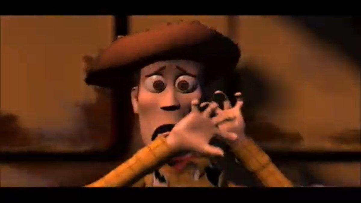 Crazy that Woody scream a lot in the first Toy Story movie, Tom Hanks must have a sore throat while screaming a lot in the booth.
