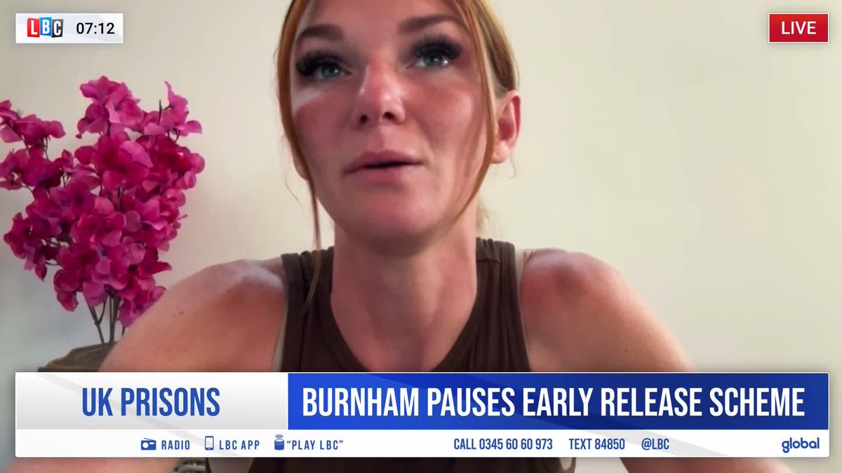 'Violent criminals, rapists, and paedophiles should not be allowed out.' The rapist of Jade Belgrove is part of the prisoner early release scheme. She tells Nick Ferrari she is grateful for Andy Burnham's pause on the policy.