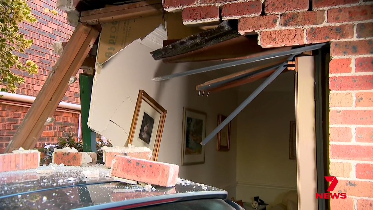 Two grandparents in Sydney's northwest have had a close call when a car ploughed into their living room. A group of teens were inside the Audi, when it flew off the road and damaged three separate properties in Cherrybrook. The driver had only recently got his licence.