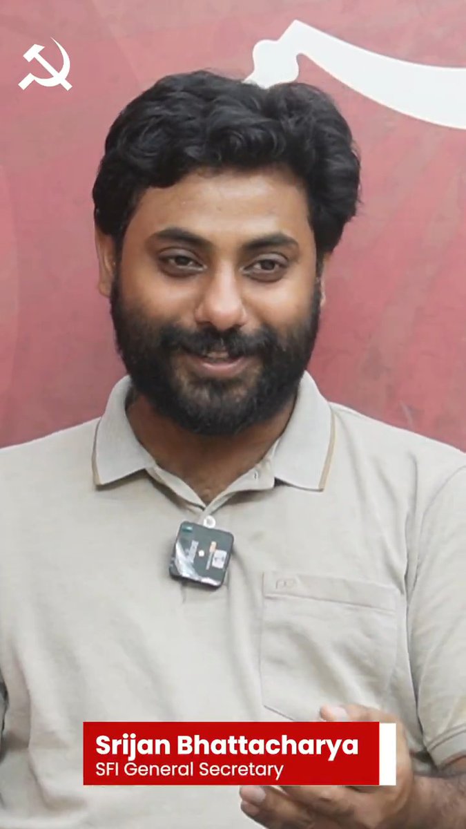 "GenZ has embraced humour, responded with such elegance... Fascists lack humour. They only understand the language of brutality." - SFI General Secretary, Srijan Bhattacharyya
