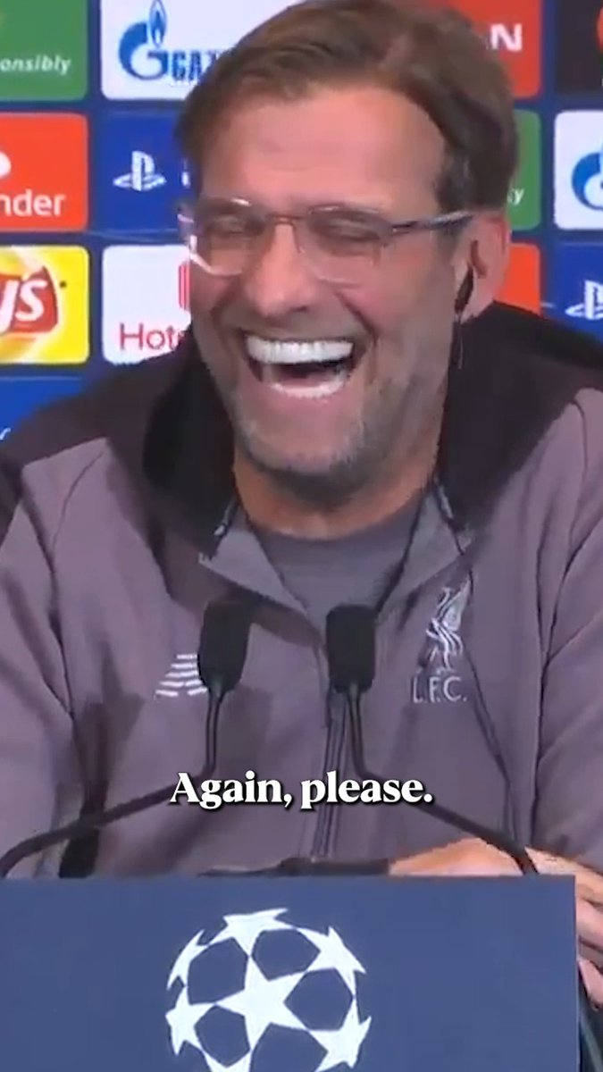 It's so good to have Jurgen Klopp back in football 🙌