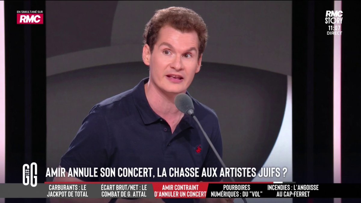 🔴 Amir contraint d’annuler son concert à Marseille après un appel au boycott 🎙️Jean-Loup Bonnamy : "Je soutiens Amir qui est victime d'antisémitisme et je suis pour une France de la liberté d'expression totale." #GGRMC