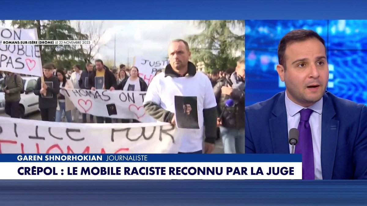 Garen Shnorhokian revient sur l'affaire du bal de Crépol : «La réalité, c'est que Thomas a été tué parce que blanc», dans #100FrontieresEte Toute l'info est à retrouver sur