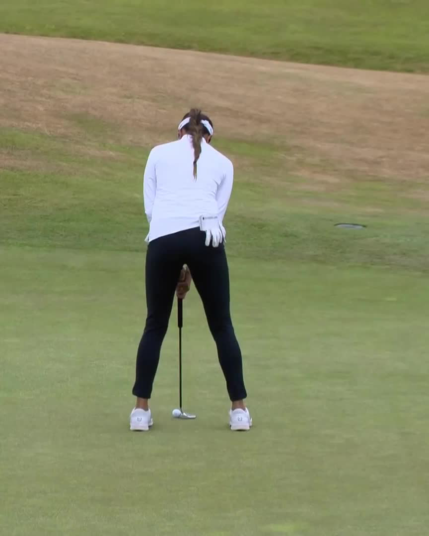 Amateur Kiara Romero is fighting to make the cut 👊 If she makes the top-40 and ties, she will secure her LPGA Tour card via LEAP.
