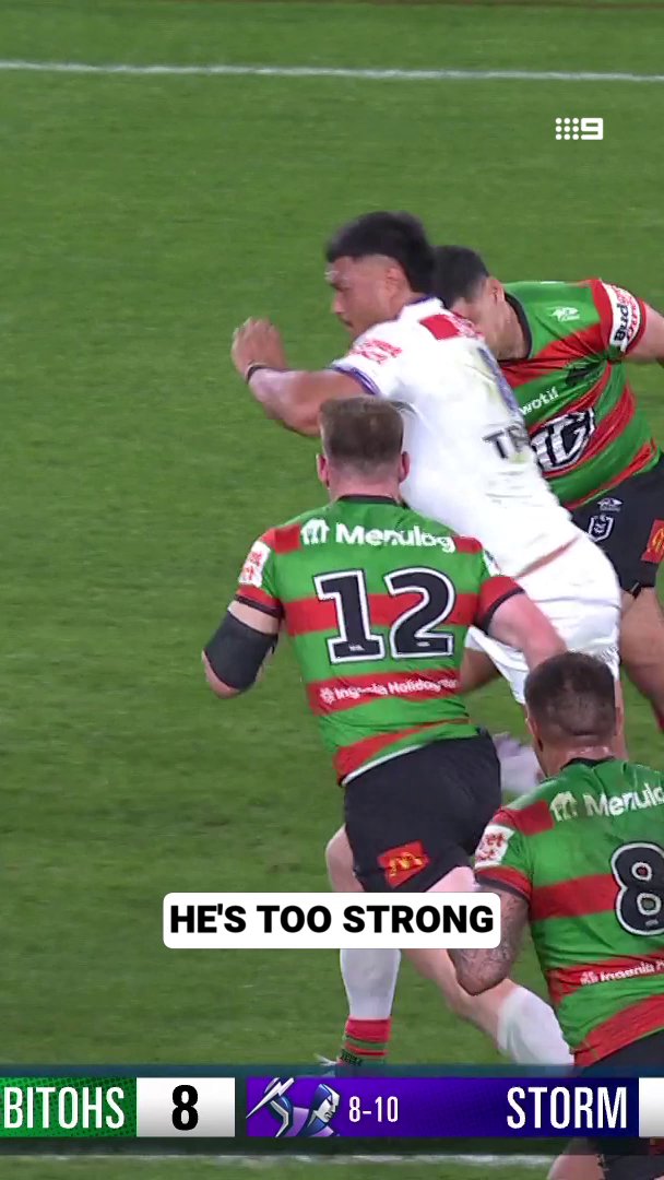 Stefano on the charge! 😤 #NRL