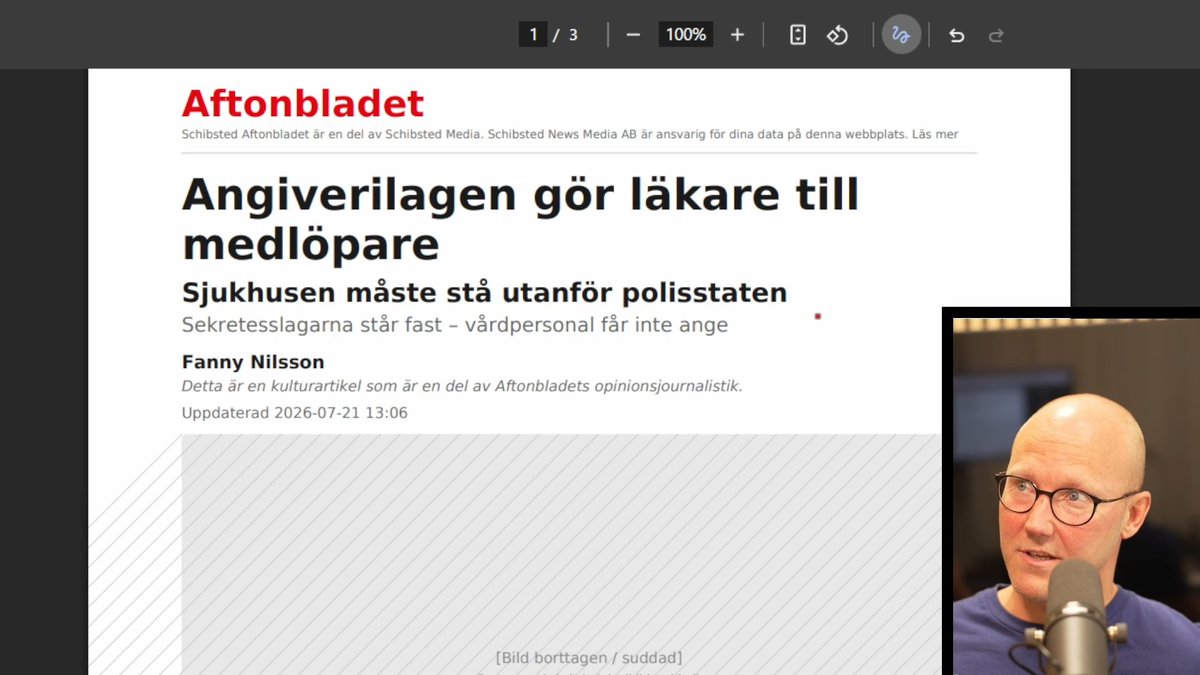 AB vägrade publicera en replik på en artikel som klart riktas mot oss. Det är extremt oansvarigt att påstå att det inte är straffbart att vistas illegalt i Sverige, samtidigt som straffen för det brottet skärps. Fanny förstår inte heller konsekvenserna av sina egna idéer.