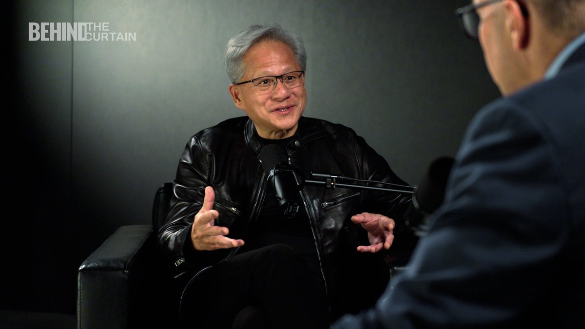 💻 WATCH: @Nvidia CEO Jensen Huang explains how people should approach their jobs in the age of AI. “If your job is the task, then it's very likely that when that task is automated, your job will be eliminated or changed.”