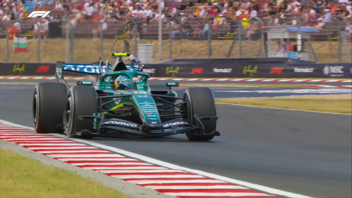Here's the updated Aston Martin in action 🤩 #F1 #HungarianGP