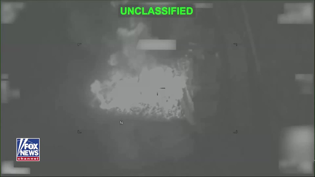 UNCLASSIFIED VIDEO: New footage shows CENTCOM forces carrying out a new round of strikes against the Iranian regime, targeting military infrastructure tied to threats against shipping in the Strait of Hormuz. The overnight offensive marks the 13th consecutive night of U.S. strikes against Iran, continuing operations aimed at reducing the Islamic Republic's ability to threaten civilian mariners and commercial shipping. CENTCOM reports the Strait of Hormuz remains open despite recent IRGC attacks, with commercial vessels continuing to transit under U.S. military support as more than 50,000 U.S. troops are deployed across the Middle East.