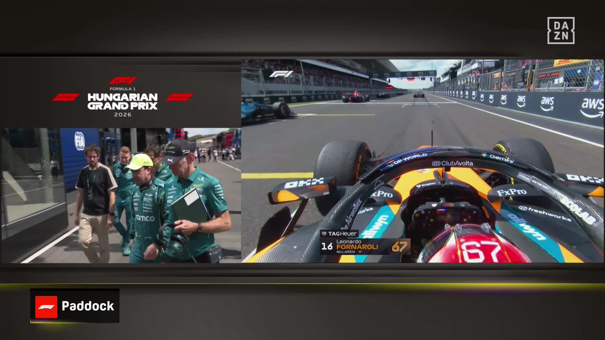 DOS GIGANTES DE LA F1, MANO A MANO 🤝🏻 Adrian Newey siguiendo muy de cerca las evoluciones del Aston Martin y de Fernando Alonso 👀 #HungriaDAZNF1 🇭🇺