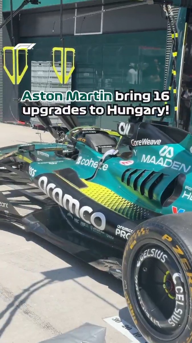 The new-look AMR26 👀 #F1 #HungarianGP
