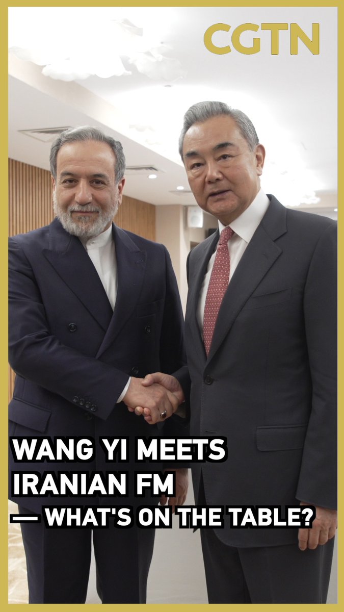 Just in: Chinese Foreign Minister Wang Yi met with Iranian Foreign Minister Abbas Araghchi on the sidelines of the SCO Foreign Ministers' Meeting. #China #Iran