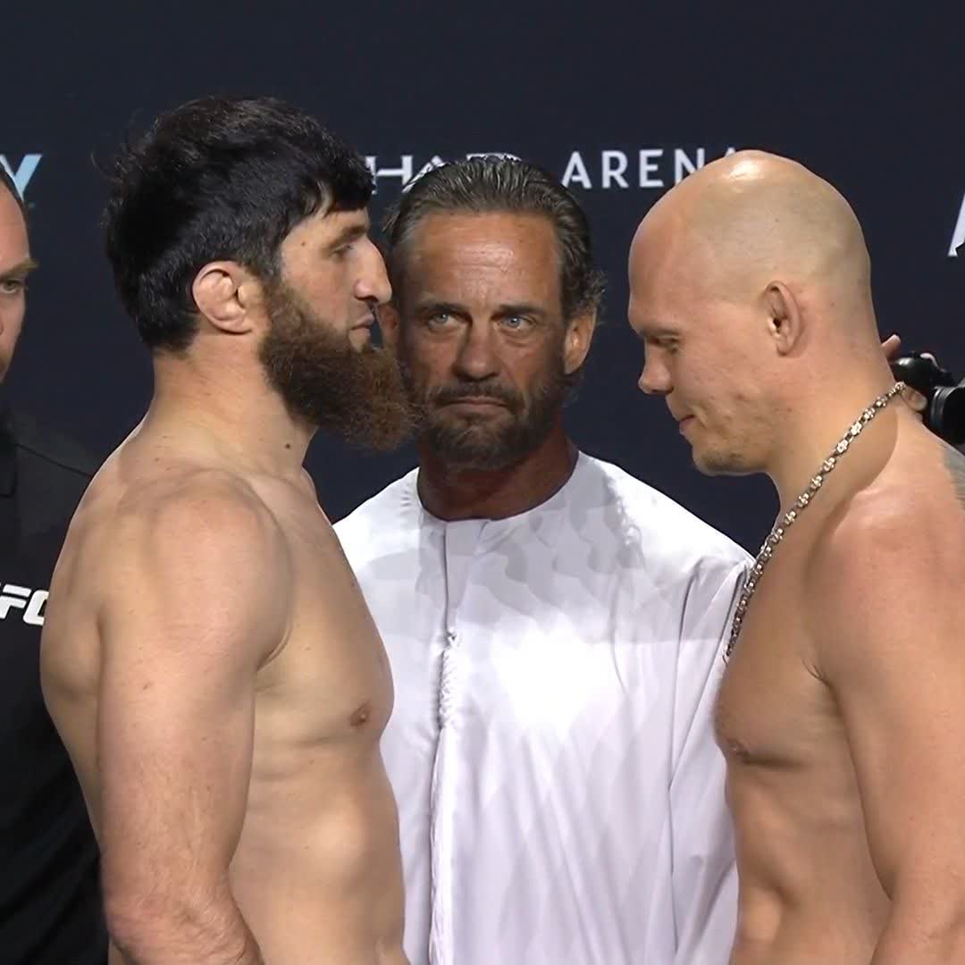 Magomed Ankalaev and Bogdan Guskov final face-off! 👀🔥 Predictions for the #UFCAbuDhabi main event? 🤔