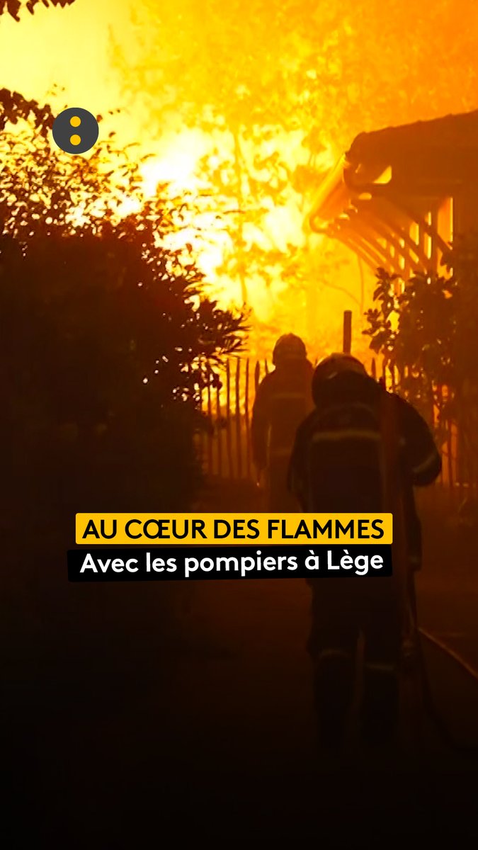 🔴⚡️ “On ne va pas choisir on va sauver les deux” : la détermination des pompiers sur le front des incendies à Lège-Cap Ferret (Gironde). Une équipe de France TV a passé la nuit à les suivre dans leur lutte contre les flammes.