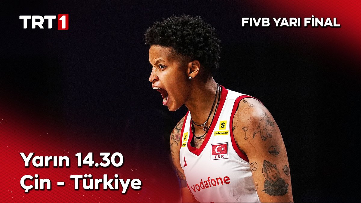 Filenin Sultanları yarı final sınavında!🇹🇷🏐 FIVB 2026 Kadınlar Voleybol Milletler Ligi Yarı Final Çin-Türkiye karşılaşması yarın 14.30’da TRT 1’de.📺