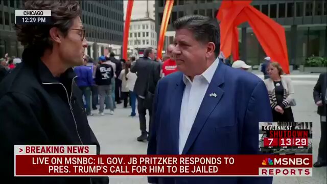 🚨BREAKING: A video is going viral of Governor JB Pritzker responding to Trump’s threats to JAIL him: “This guy is unhinged. He's insecure. He's a wannabe dictator. And there's one thing I really want to say to Donald Trump…come and get me." We need more leaders like JB!!