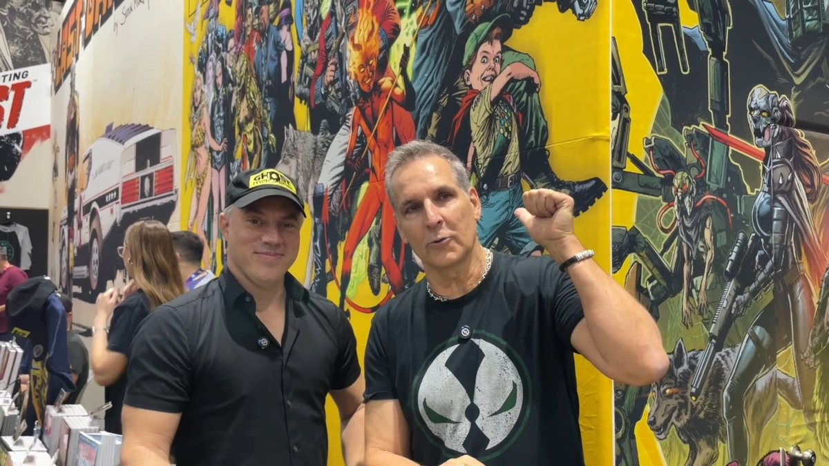 Todd McFarlane and Geoff Johns announce the McFarlane Elite Edition: Geiger Action Figure coming soon! Not only does every figure come with a signed art card by Geoff Johns, there's an exclusive glow in the dark variant cover of Geiger #1!! #McFarlaneToys #GeoffJohns #ToddMcFarlane #Geiger