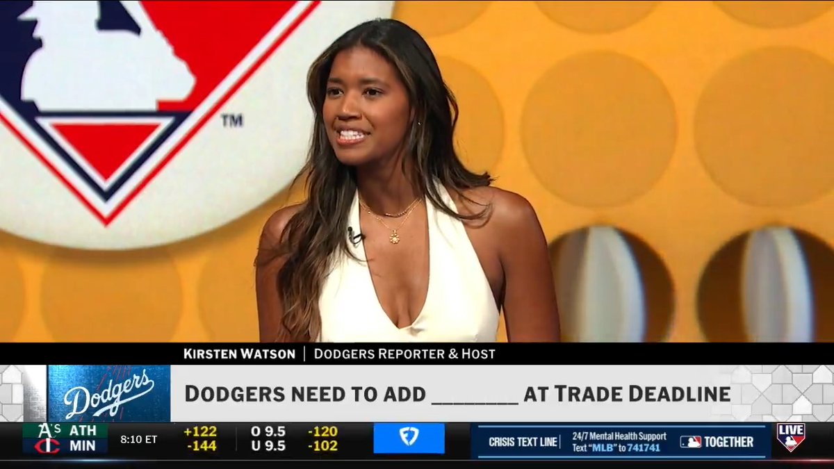Fill in the blank: The Dodgers should add ______ at the Trade Deadline. #MLBCentral | Kirsten Watson