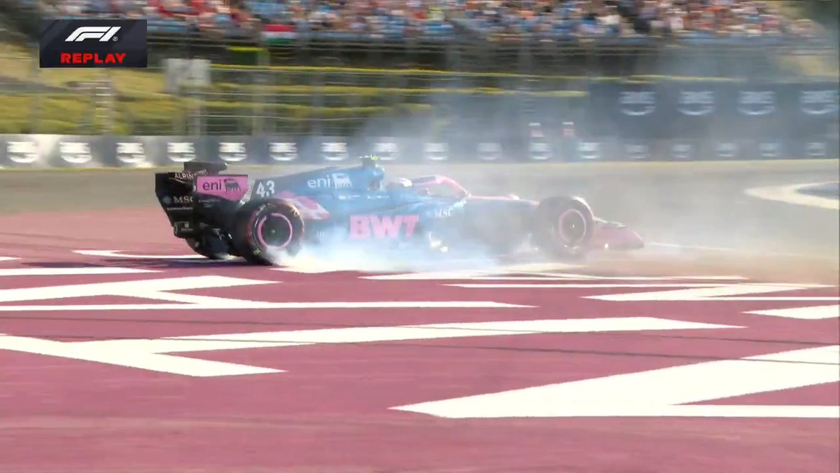 Here's what happened to Franco 👇 #F1 #HungarianGP