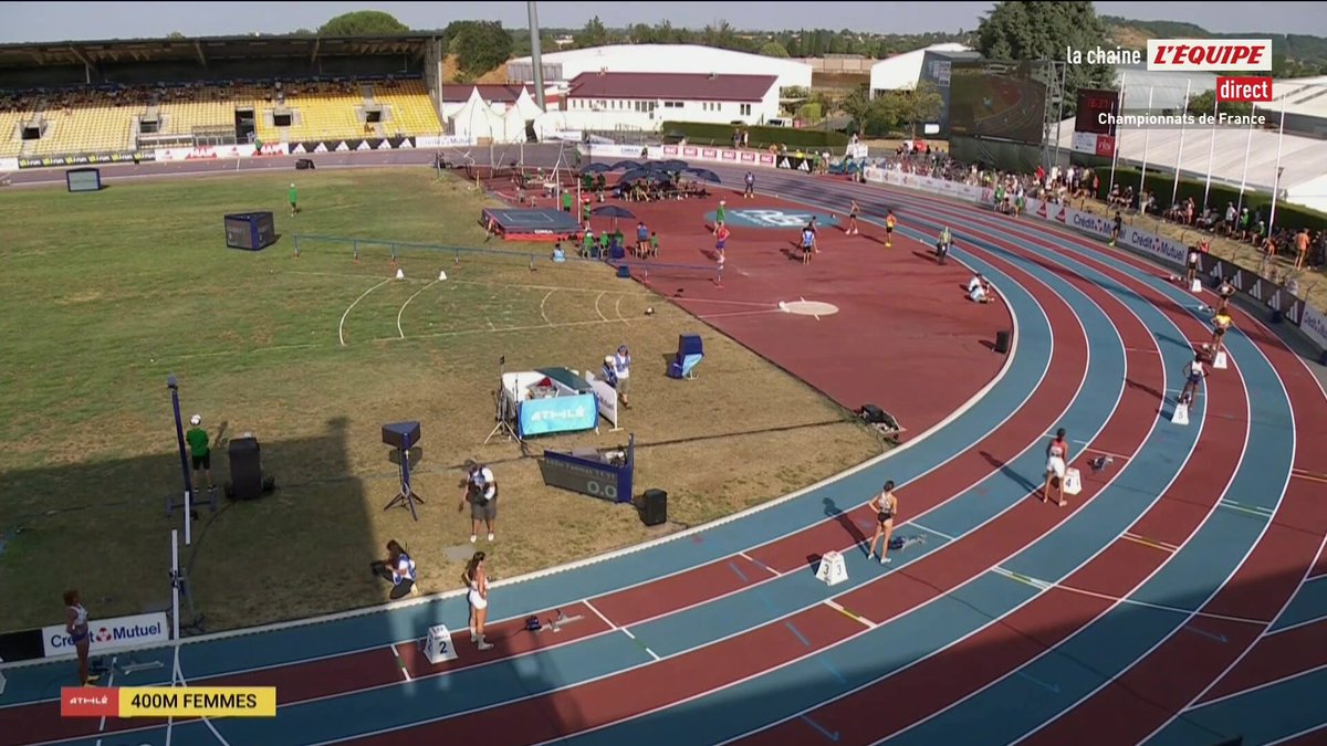 Sur 400 m, Isabelle Black signe le record des championnats de France en 50''47 Le direct sur la chaine L'Équipe > #lequipeATHLE