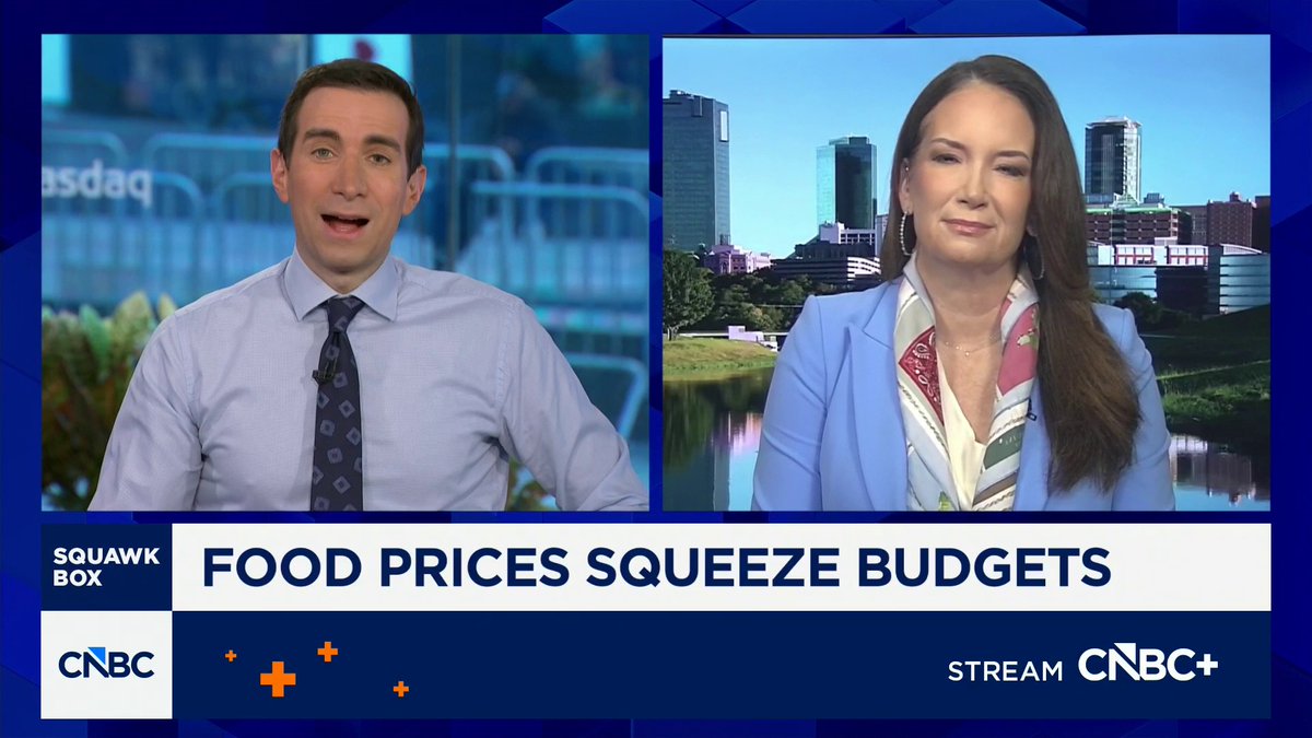 "We've really seen everything begin to settle down and stabilize," says Agriculture Secretary Secretary Brooke Rollins of food prices &amp; inflation.
