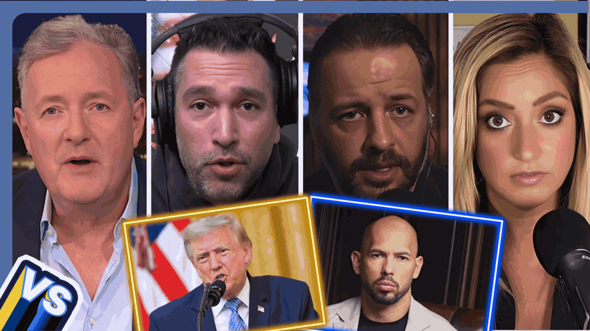 'Isn't it a coincidence that the Tates happened to blow up after 15 years of the left lecturing us about toxic masculinity?!' Ten years of Trump's MAGA, Tate and more... watch now! 👇 📺 Piers Morgan | Dave Smith | Andrew Wilson | Jo