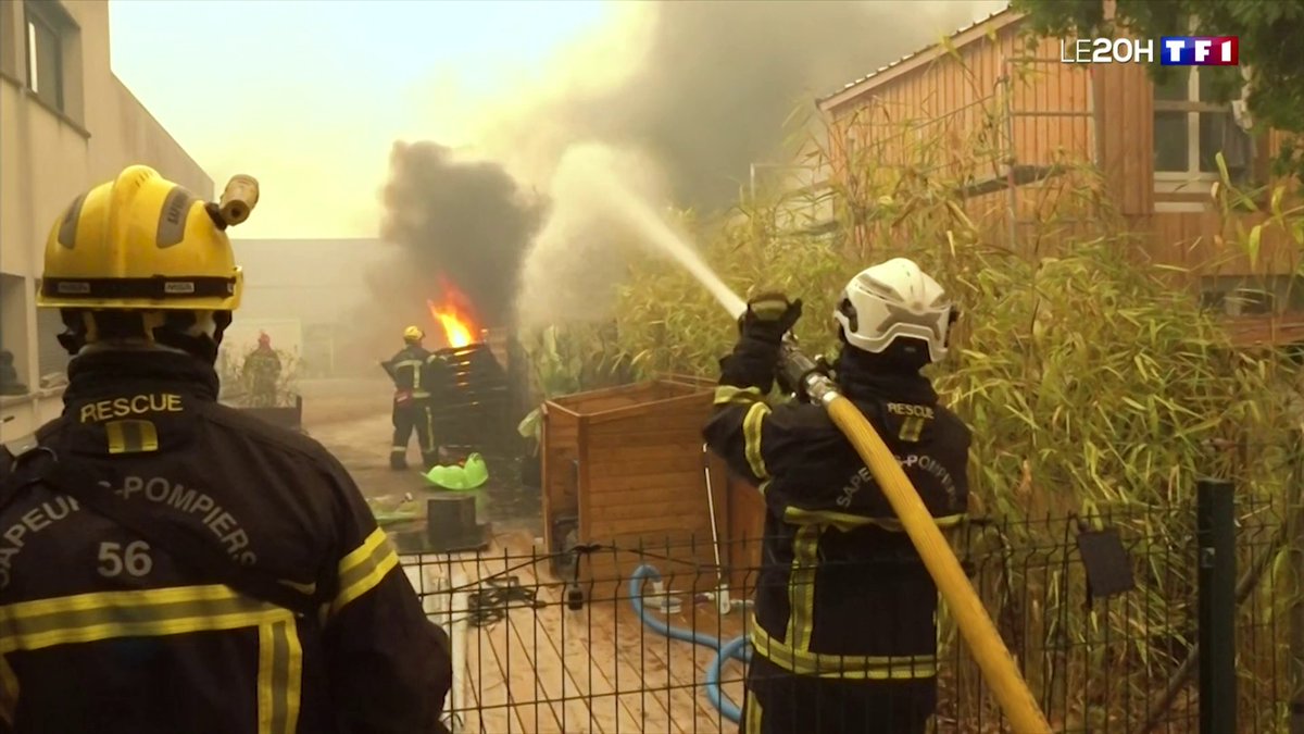 Incendies : les pompiers face à un monstre 📺 La France face aux feux dans #LE20H de TF1 avec Audrey Crespo-Mara