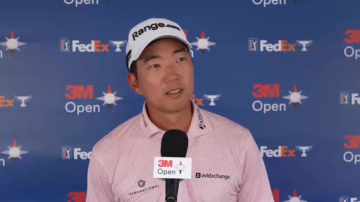 🚨⛳️☢️ #HISTORY — Michael Kim on his legendary 59 today at the 3M Open: "I just kind of told myself like hey this is the way, this is the moment to get into the history books and let's go for it.