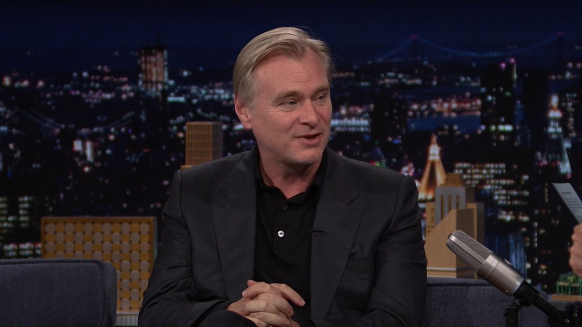 Christopher Nolan reveals that airport customs agents almost exposed his IMAX film while searching his bags 😬 #FallonTonight #TheOdyssey