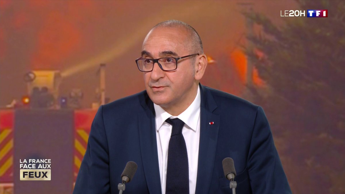 🔴 Incendies en Gironde : "L'aéroport de Bordeaux n'accueille déjà plus d'avions compte tenu de la direction du panache vers la ville de Bordeaux, l'aéroport est actuellement fermé", Laurent Nuñez ministre de l'Intérieur 📺 La France face aux feux #LE20H de TF1 avec Audrey Crespo-Mara