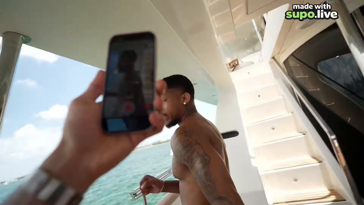 DDG really mistakenly jumped off the boat while trying to film a TikTok, only to have a small fish come at him a second later 😭