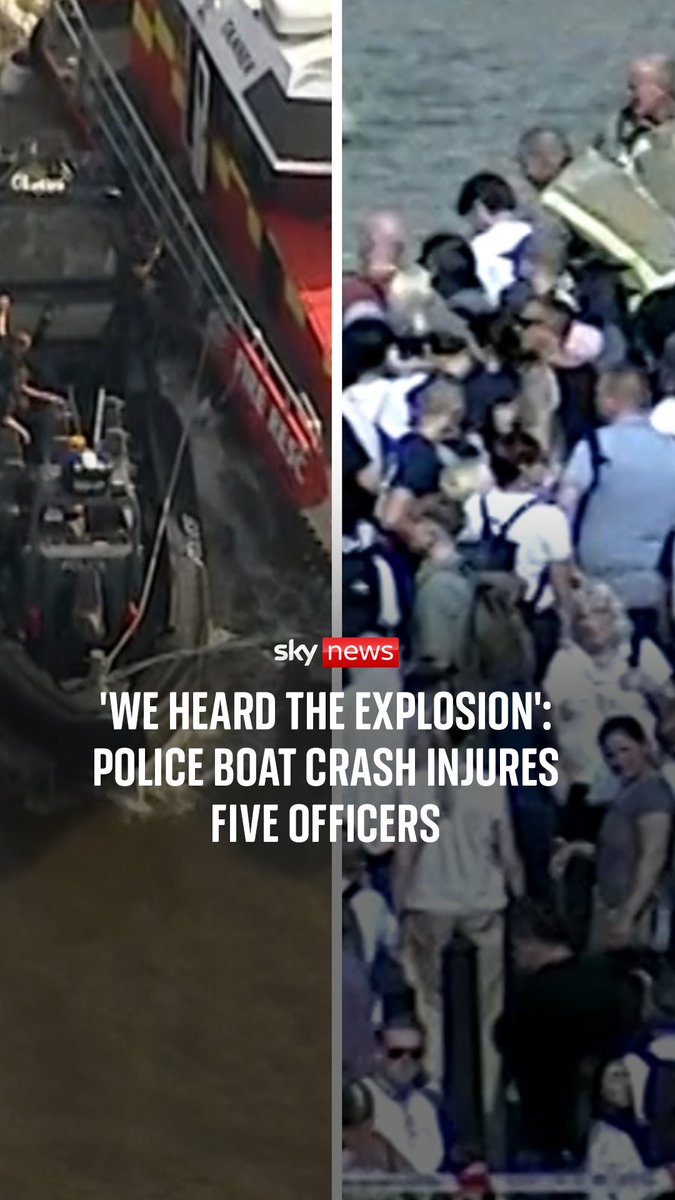 Five officers have been injured after a police boat crashed into Westminster Bridge in central London. The vessel carrying armed officers hit the structure at around 3.40pm on Friday, according to the Metropolitan Police