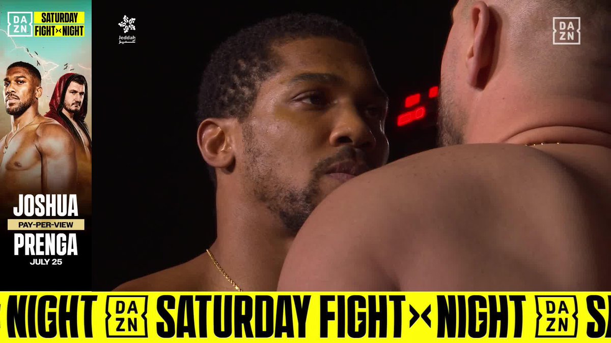 Si las miradas matasen... 😬 El #JoshuaPrenga es para no perdérselo 💥 Este sábado, tienes una cita con el mejor boxeo en DAZN 🔗 #BoxeoDAZN 🥊