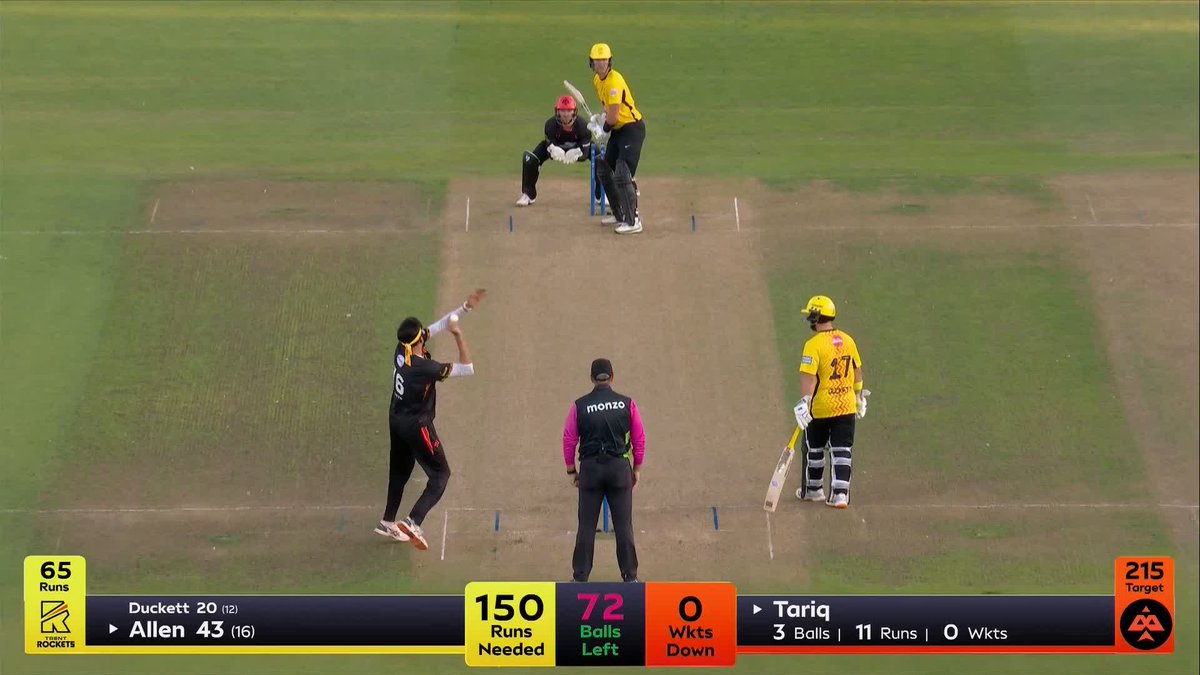 Usman Tariq makes the breakthrough as Finn Allen departs for 43 💥