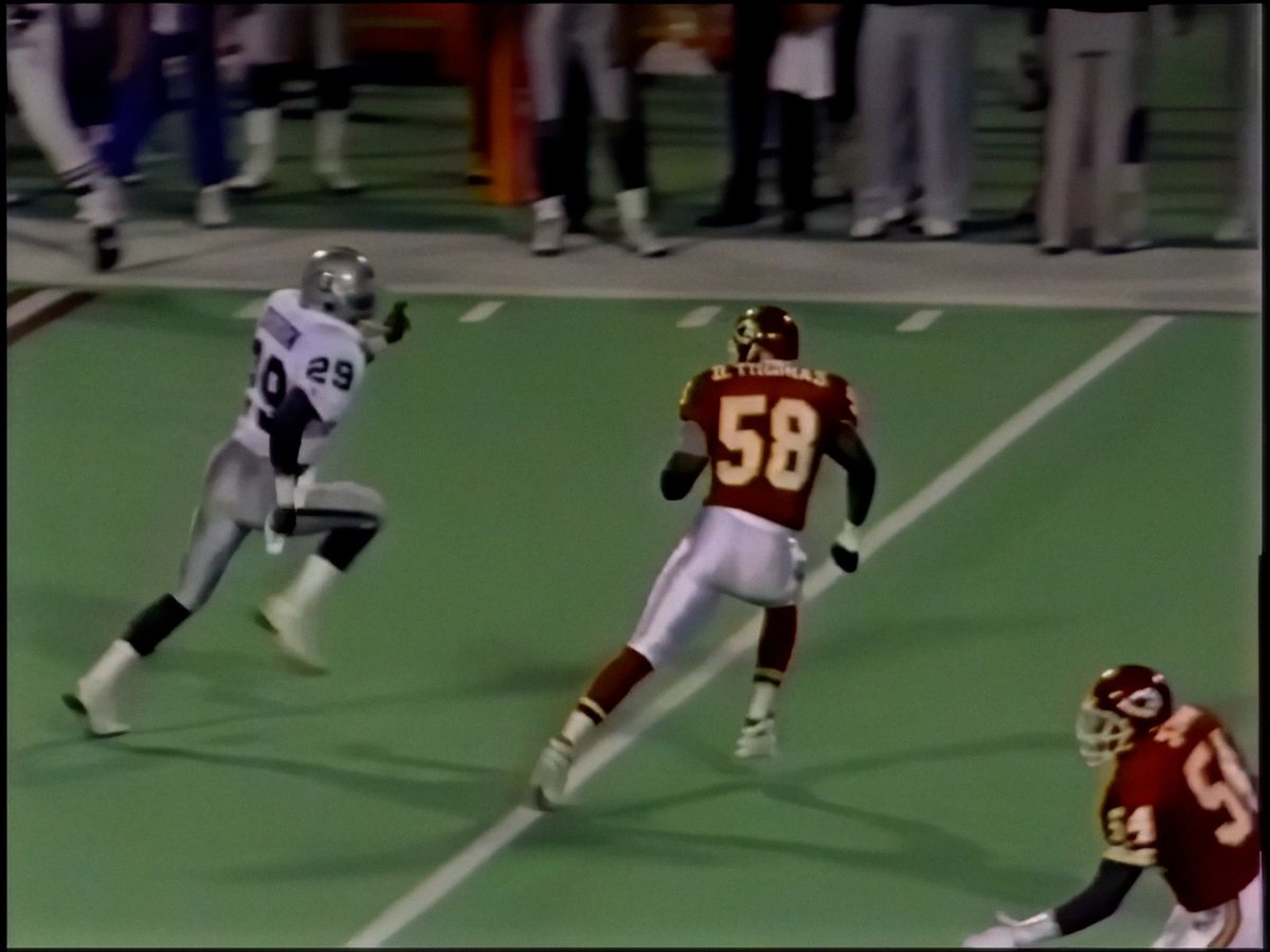 Are you old enough to remember when Derrick Thomas could cover Marcus Allen and Eric Dickerson out of the backfield?