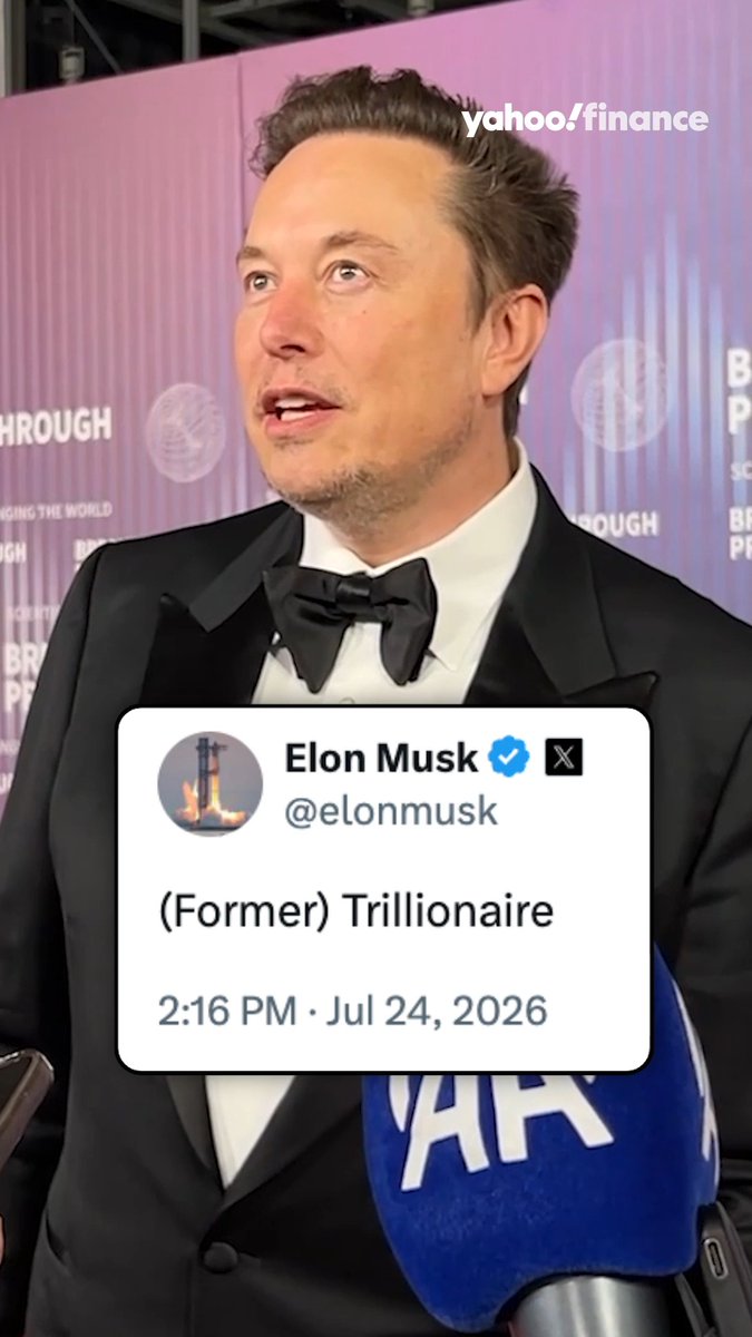 Elon Musk, the world's first (former) trillionaire. 😅