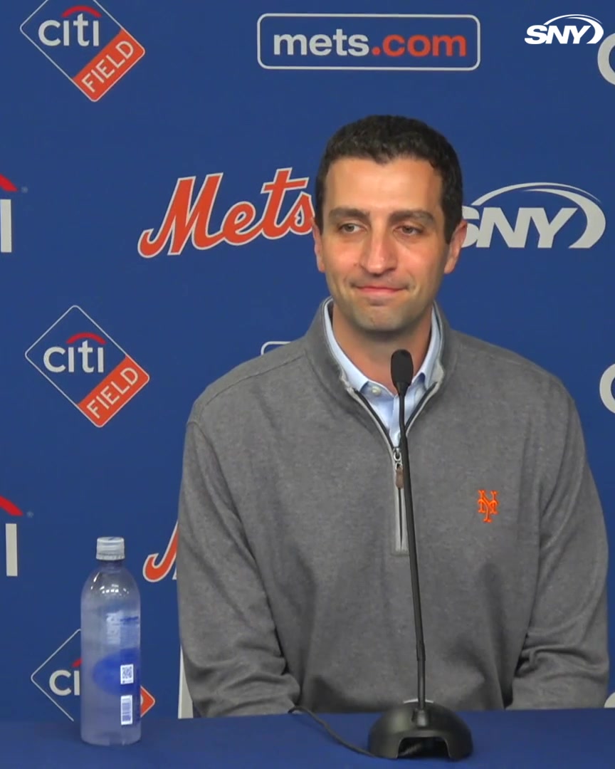 "Catching is really important. We're very fortunate to have two really good ones." David Stearns talks about the Mets' catchers and whether he views them as part of the team's core: