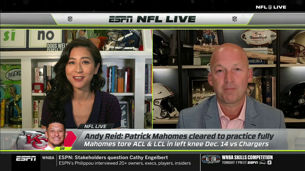 “There was so much pressure on Mahomes to carry things. … The Kansas City Chiefs must find a way to make life easier for [Patrick Mahomes].” tim hasselbeck and Mina Kimes on how the Chiefs should handle Mahomes' return from injury 🏈
