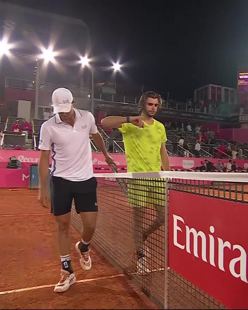 Luciano lives on 💪 He comes through a rollercoaster match 2-6 7-5 6-2 vs Faria! #EstorilOpen