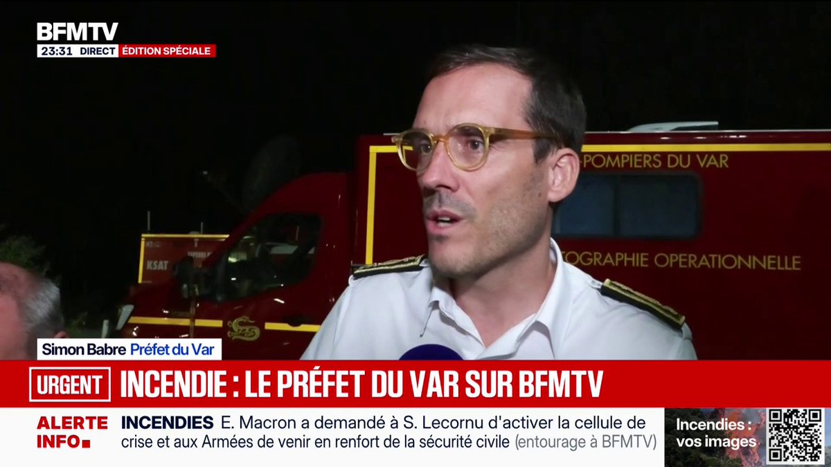 Incendie dans le Var: "Le feu est toujours actif", détaille le préfet du département