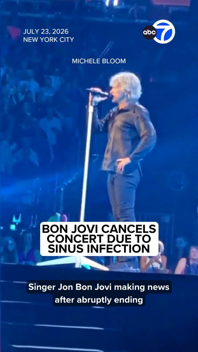 Singer Jon Bon Jovi ended a Madison Square Garden concert early, telling the crowd he was “hurt” and vowed to make it up to his fans. Bon Jovi told fans he was battling a sinus infection.