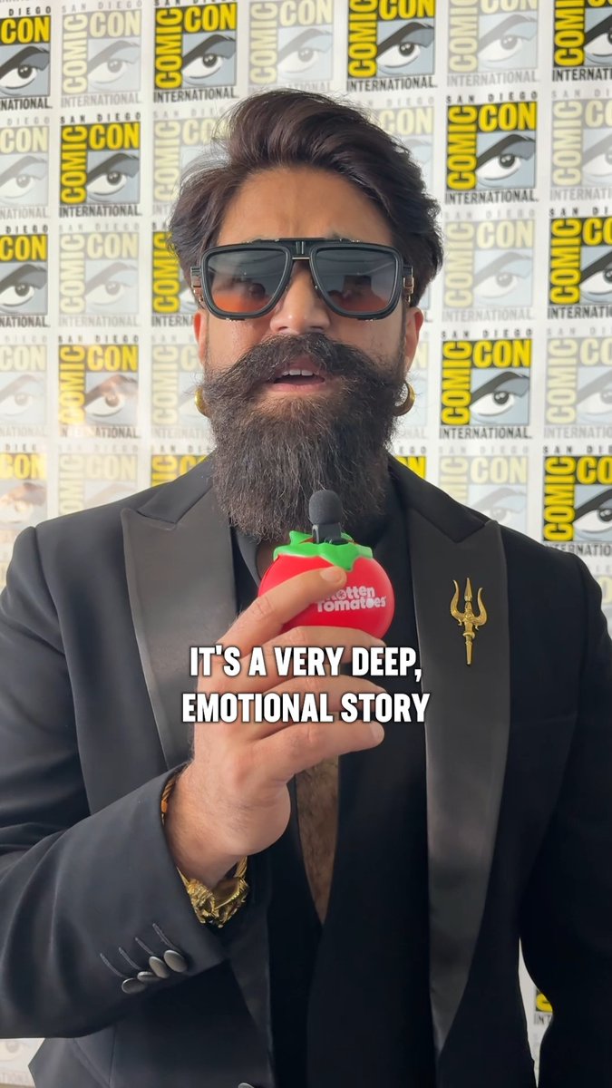 "It's a fantastic visual spectacle. If they (watch) they're going to take this story to their heart and they're going to remember it for a very long time." Yash, Ranbir Kapoor, and the #Ramayana crew say their film needs to be watched on the big screen. #SDCC