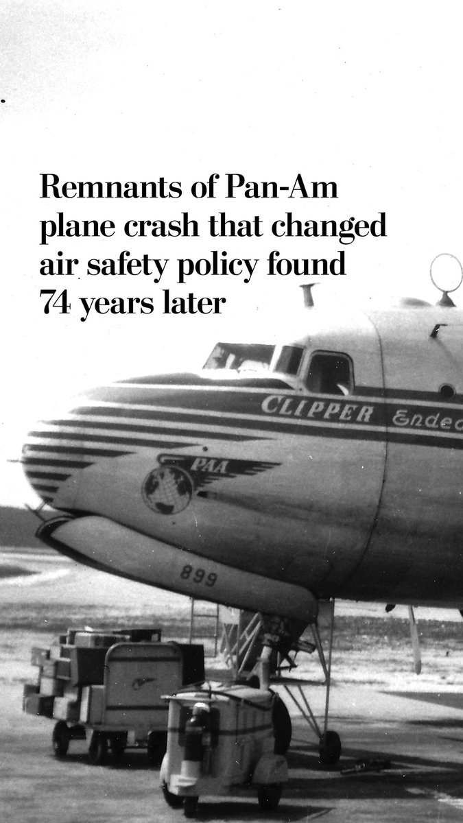 The underwater wreckage of the Pan American Airways flight that crashed and killed 52 people off Puerto Rico’s coast in 1952 has been found, according to a news release.