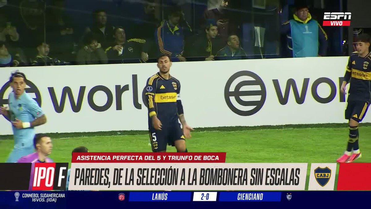 ⚽ ¡LA NOCHE DE PAREDES! El partido que tuvo el capitán de Boca contra O'Higgins, cuatro días después de disputar la final del mundo entre Argentina y España. ▶️ Mirá nuestros partidos de 🏆 CONMEBOL #Sudamericana en el Plan Premium de #DisneyPlus