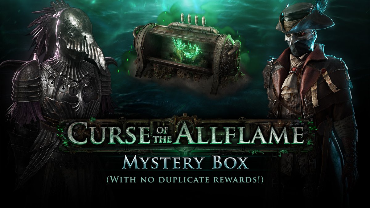 Discover what's inside the Curse of the Allflame Mystery Box! 🎁 With 56 microtransactions (including variations) to collect, you'll never receive a duplicate variation you've already unlocked. 🦦🦦🦦